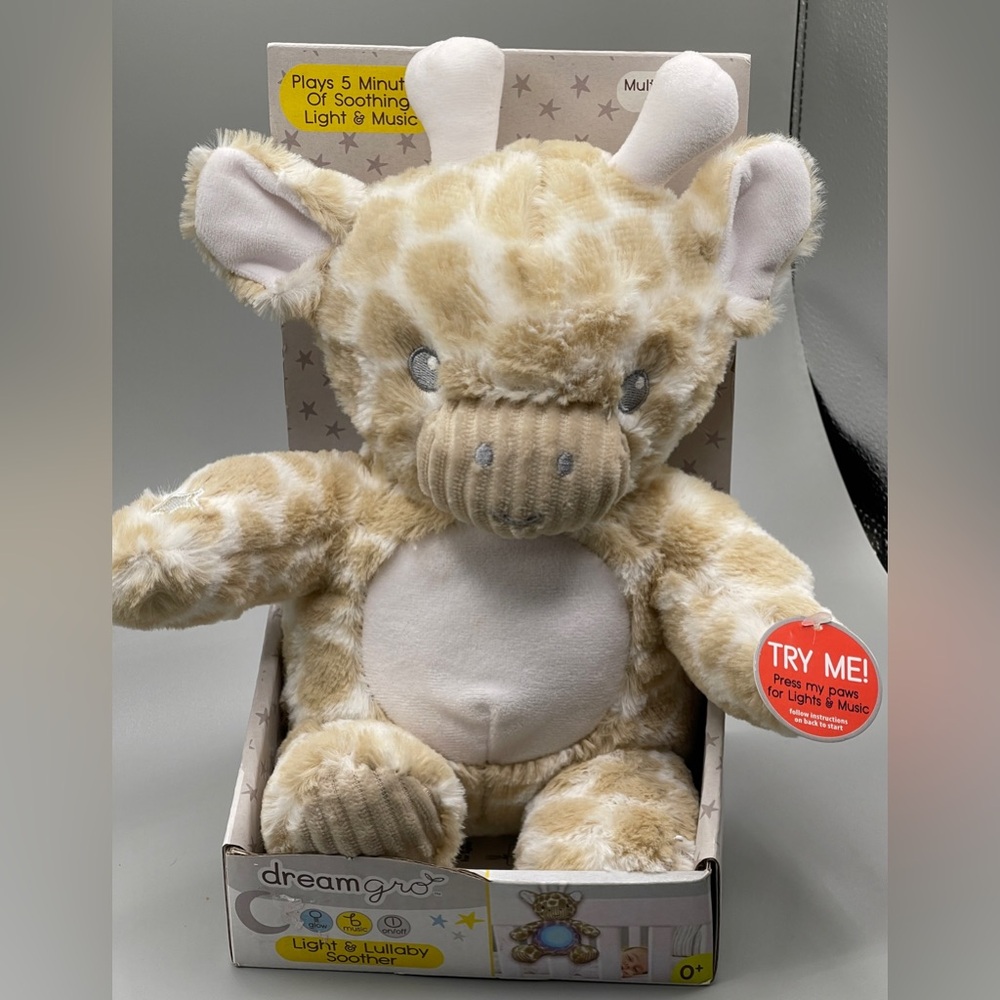 DreamGro Giraffe Baby Color Changing Light & Lullaby‎ Soother Music Tummy Glows